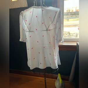 Anne Taylor large Floral Print Blouse